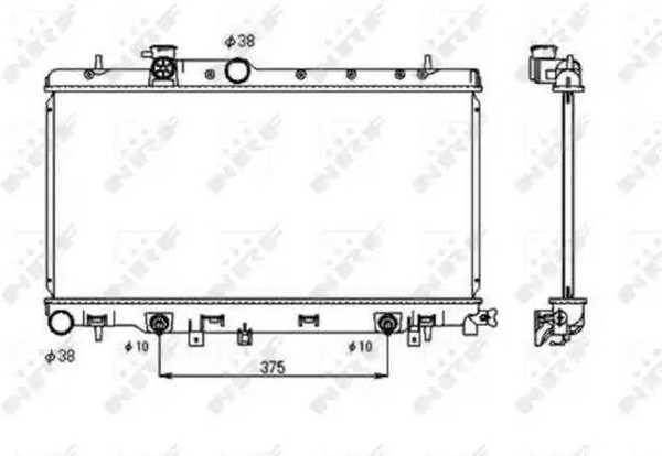 Радиатор охлаждения SUBARU Impreza Nrf 53698