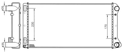 Радиатор охлаждения FIAT Punto Nrf 53229