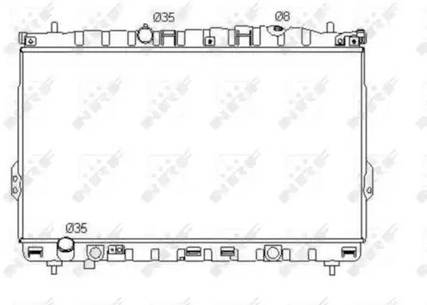 Радиатор охлаждения HYUNDAI Trajet Nrf 53353