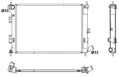 Радиатор охлаждения HYUNDAI Elantra Nrf 53171