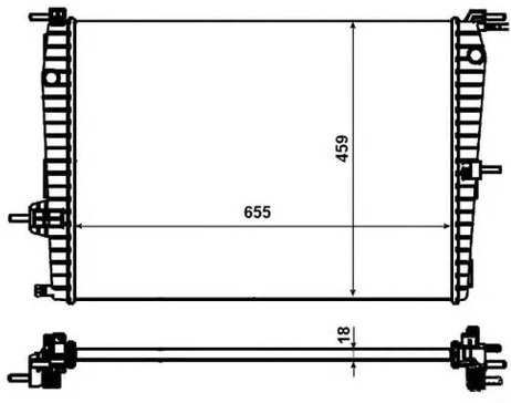 Радиатор охлаждения RENAULT Fluence Nrf 53011