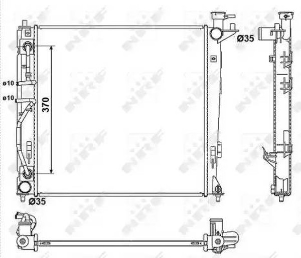 Радиатор охлаждения HYUNDAI ix35 Nrf 53053