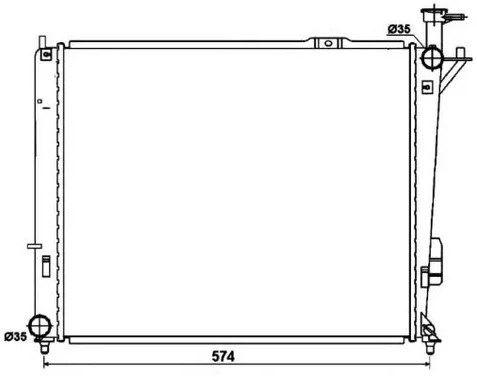 Радиатор охлаждения HYUNDAI Santa Fe Nrf 53174