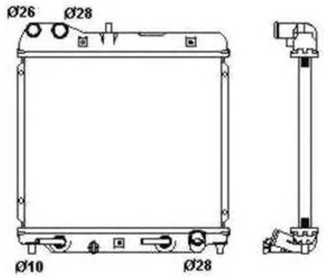 Радиатор охлаждения HONDA Jazz Nrf 53408