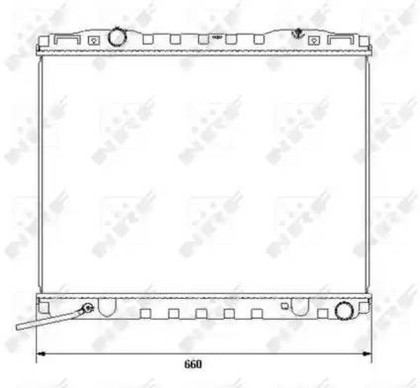 Радиатор охлаждения KIA Sorento Nrf 53365