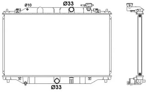 Радиатор охлаждения MAZDA CX-5 Nrf 58416