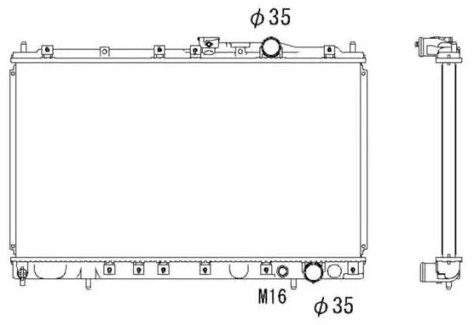 Радиатор охлаждения MITSUBISHI Colt Nrf 58182