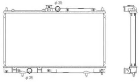 Радиатор охлаждения MITSUBISHI Lancer Nrf 53591