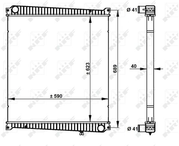 Радиатор охлаждения RENAULT Mascott Nrf 59212