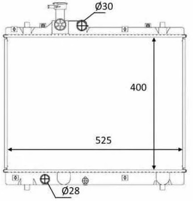 Радиатор охлаждения SUZUKI Swift Nrf 58397