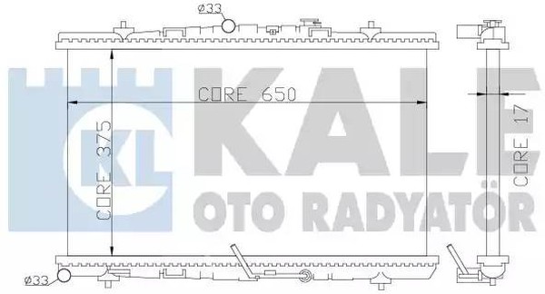 Радиатор охлаждения OPEL ASTRA Kale 371300