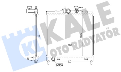 Радиатор охлаждения KIA Picanto Kale 347860