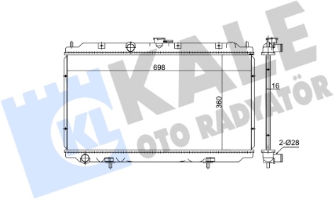 Радиатор охлаждения NISSAN Almera Kale 348640