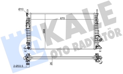 Радиатор охлаждения FORD Focus Kale 356300