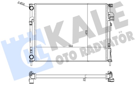 Радиатор охлаждения NISSAN Primastar Kale 356890