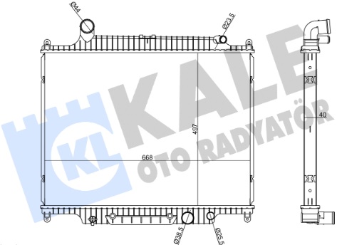 Радиатор охлаждения LAND ROVER Range Rover Kale 360170