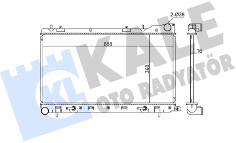 Радиатор охлаждения SUBARU Forester Kale 364900