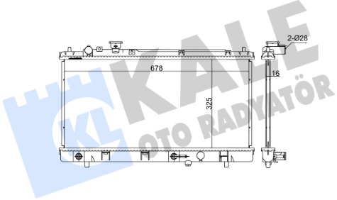 Радиатор охлаждения MAZDA 323 Kale 349280