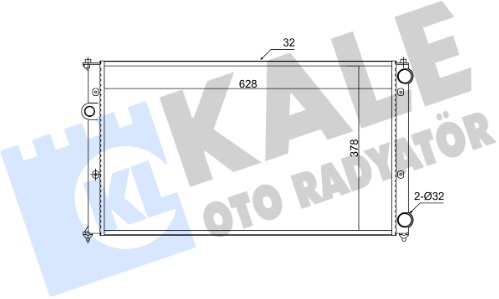 Радиатор охлаждения SEAT CORDOBA Kale 346055