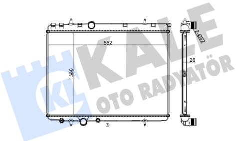 Радиатор охлаждения PEUGEOT 206 Kale 219800
