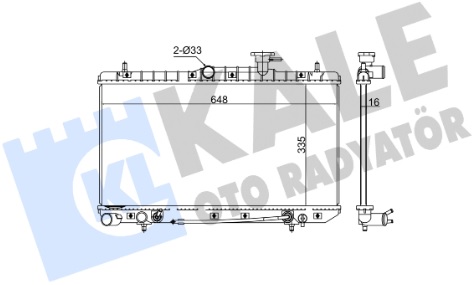 Радиатор охлаждения HYUNDAI Accent Kale 369100