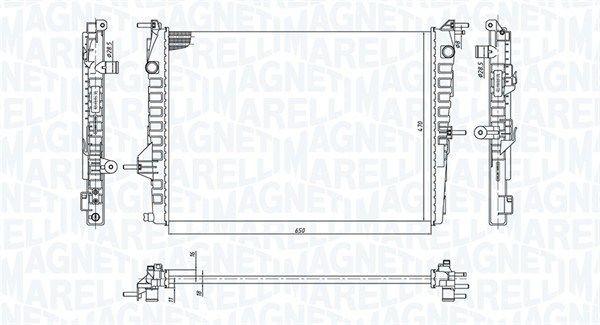 Радиатор охлаждения RENAULT Fluence Magneti marelli 3502 13199 300