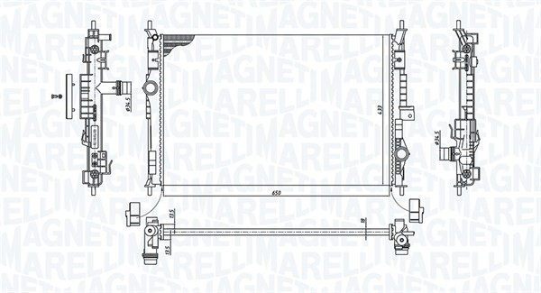 Радиатор охлаждения CITROEN Berlingo Magneti marelli 3502 13199 600