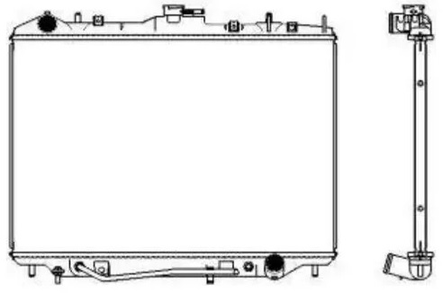 Радиатор охлаждения ISUZI Axiom Sakura 3241-1003