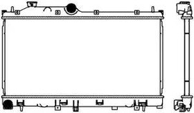 Радиатор охлаждения SUBARU FORESTER Sakura 3421-8507