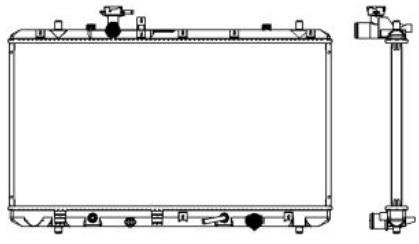 Радиатор охлаждения SUZUKI SX-4 Sakura 3431-8503