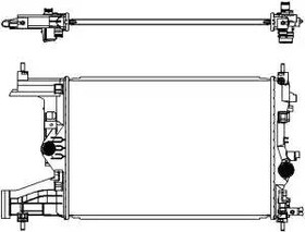 Радиатор охлаждения OPEL Astra J Sakura 3351-1017