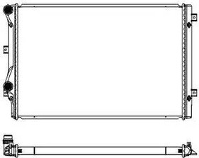 Радиатор охлаждения AUDI A3 Sakura 3471-8501