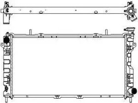 Радиатор охлаждения CHRYSLER Voyager Sakura 3131-1009
