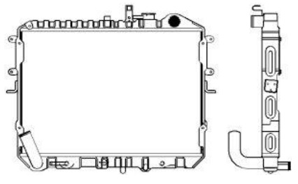 Радиатор охлаждения Sakura 1451-0208