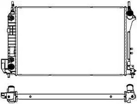 Радиатор охлаждения FIAT Croma Sakura 3351-1006