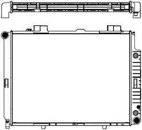 Радиатор охлаждения MERCEDES E-CLASS Sakura 3311-1003
