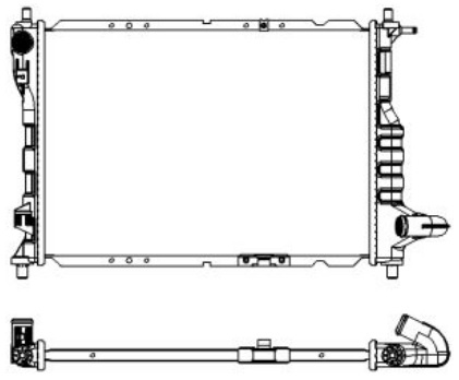 Радиатор охлаждения CHEVROLET Matiz Sakura 3141-1010