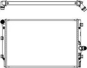 Радиатор охлаждения AUDI A3 Sakura 3061-1006