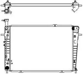 Радиатор охлаждения HYUNDAI Tucson Sakura 3221-1011