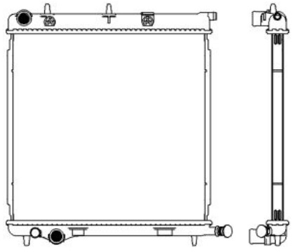 Радиатор охлаждения CITROEN C3 Sakura 3621-8501