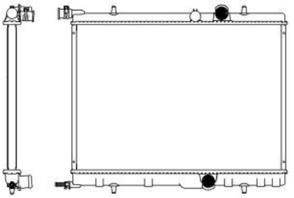 Радиатор охлаждения PEUGEOT PARTNER Sakura 3621-1002