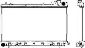 Радиатор охлаждения SUBARU Forester Sakura 3421-8501