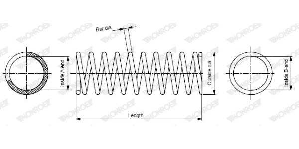 Пружина подвески MAZDA 5 Monroe SP3341