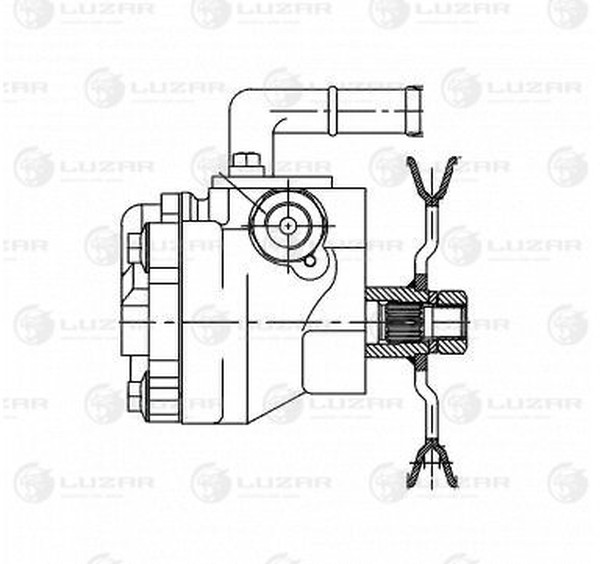 Насос ГУР Hyundai Accent Luzar LPS 0801