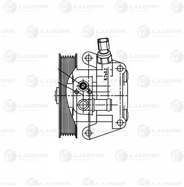 Насос ГУР Ford Focus Luzar LPS 1002