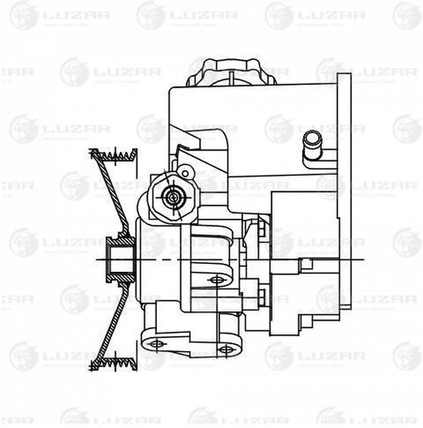 Насос ГУР Mercedes-Benz C Luzar LPS 1501