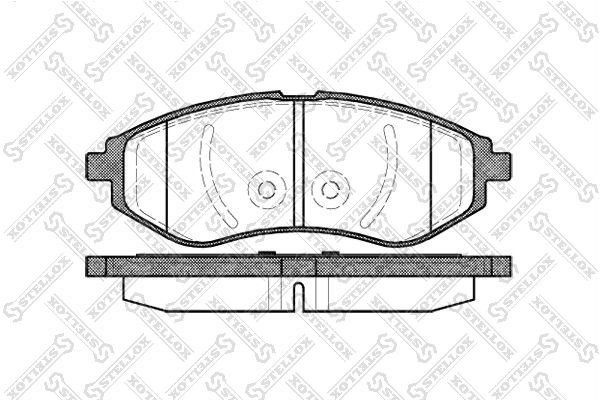 Колодки тормозные, дисковые Daewoo Kalos Stellox 997 000-SX