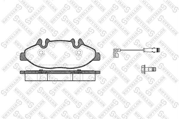 Колодки тормозные, дисковые MERCEDES Viano Stellox 11-20002-SX