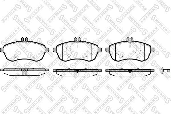 Колодки тормозные, дисковые MERCEDES C Stellox 13-12000-SX