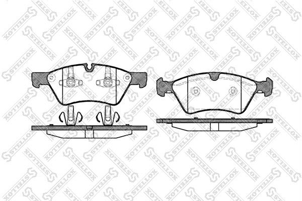 Колодки тормозные, дисковые MERCEDES E Stellox 11-90000-SX